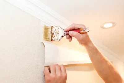 Pose de papier peint à Pact — revêtements muraux et toiles de verre